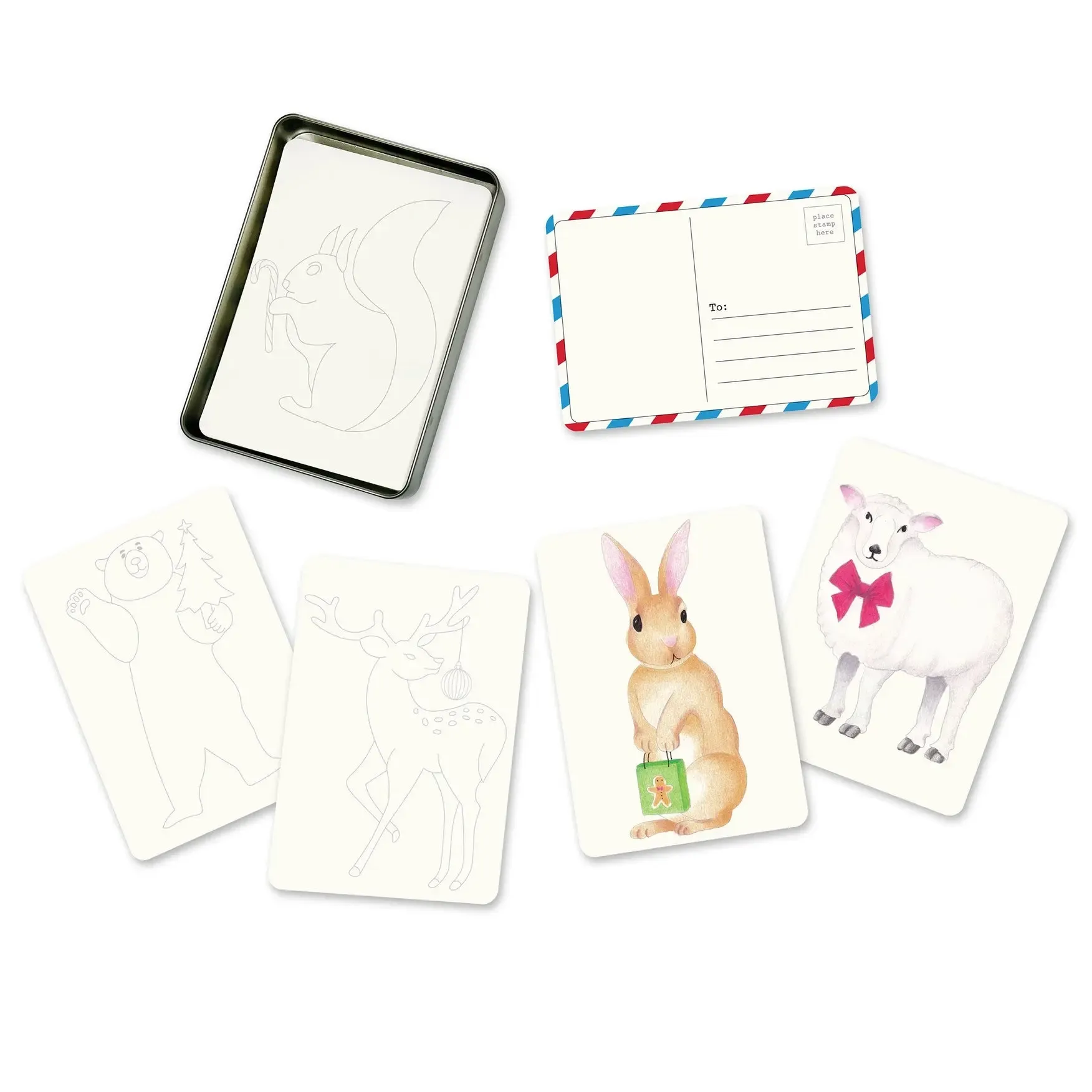 Elsewhere Unplug Coloring Postcards - Image 3