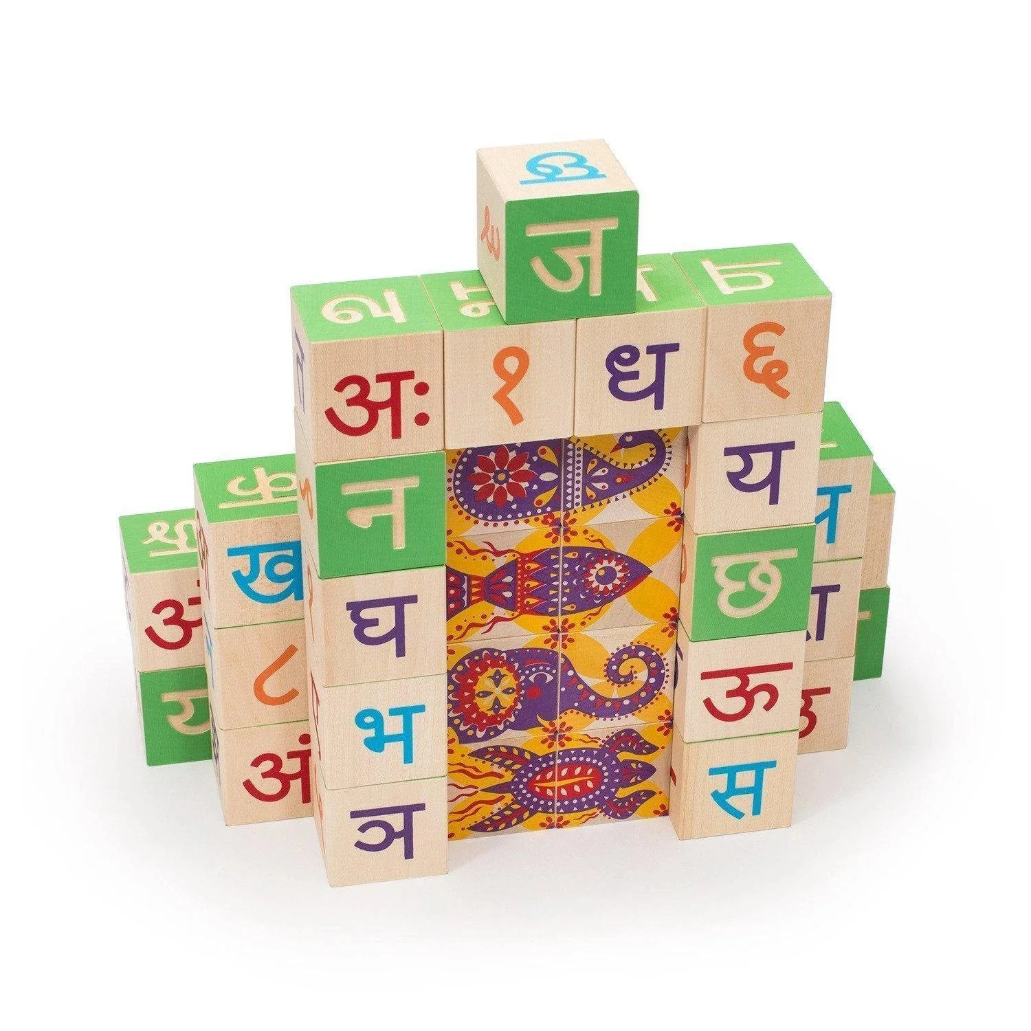 Uncle Goose Foreign Language Alphabet Blocks - Image 11
