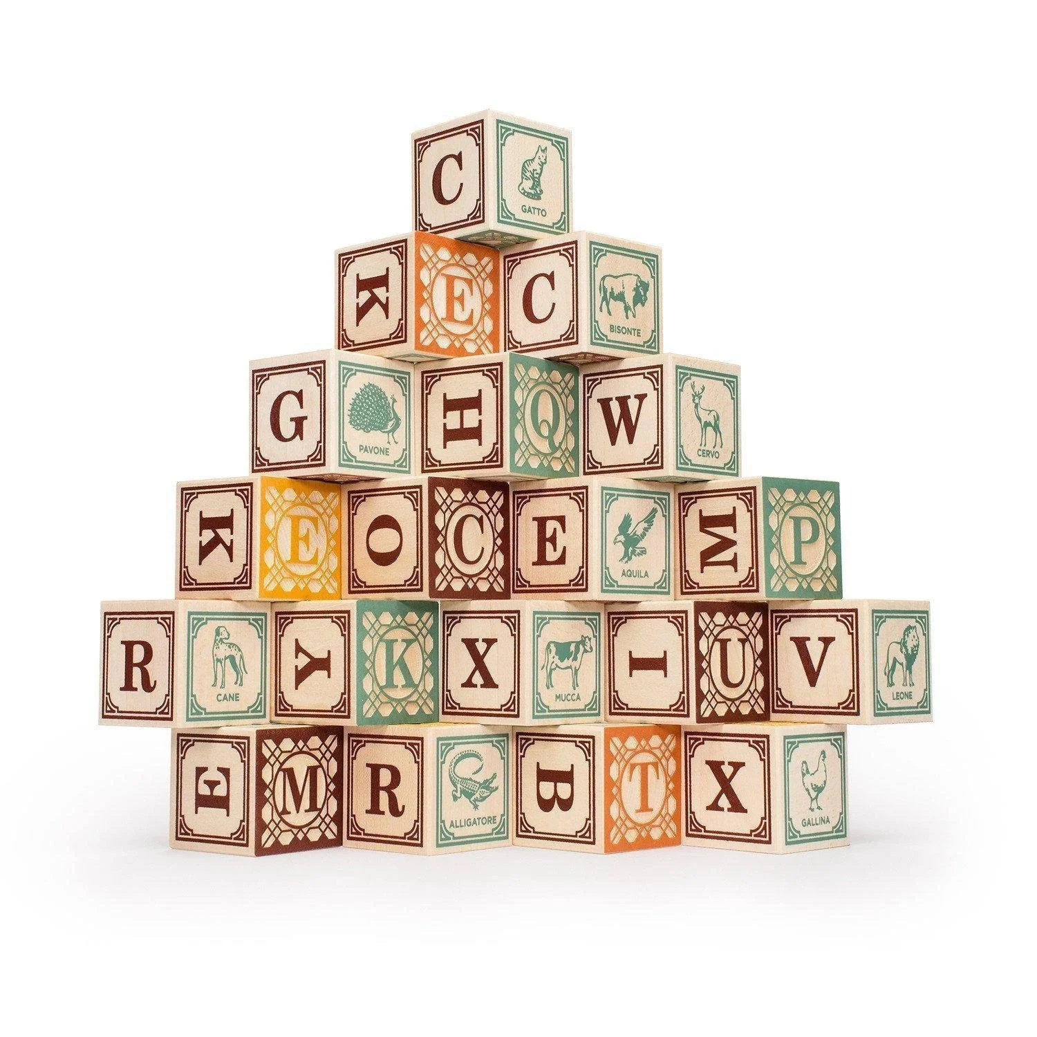 Uncle Goose Foreign Language Alphabet Blocks - Image 12
