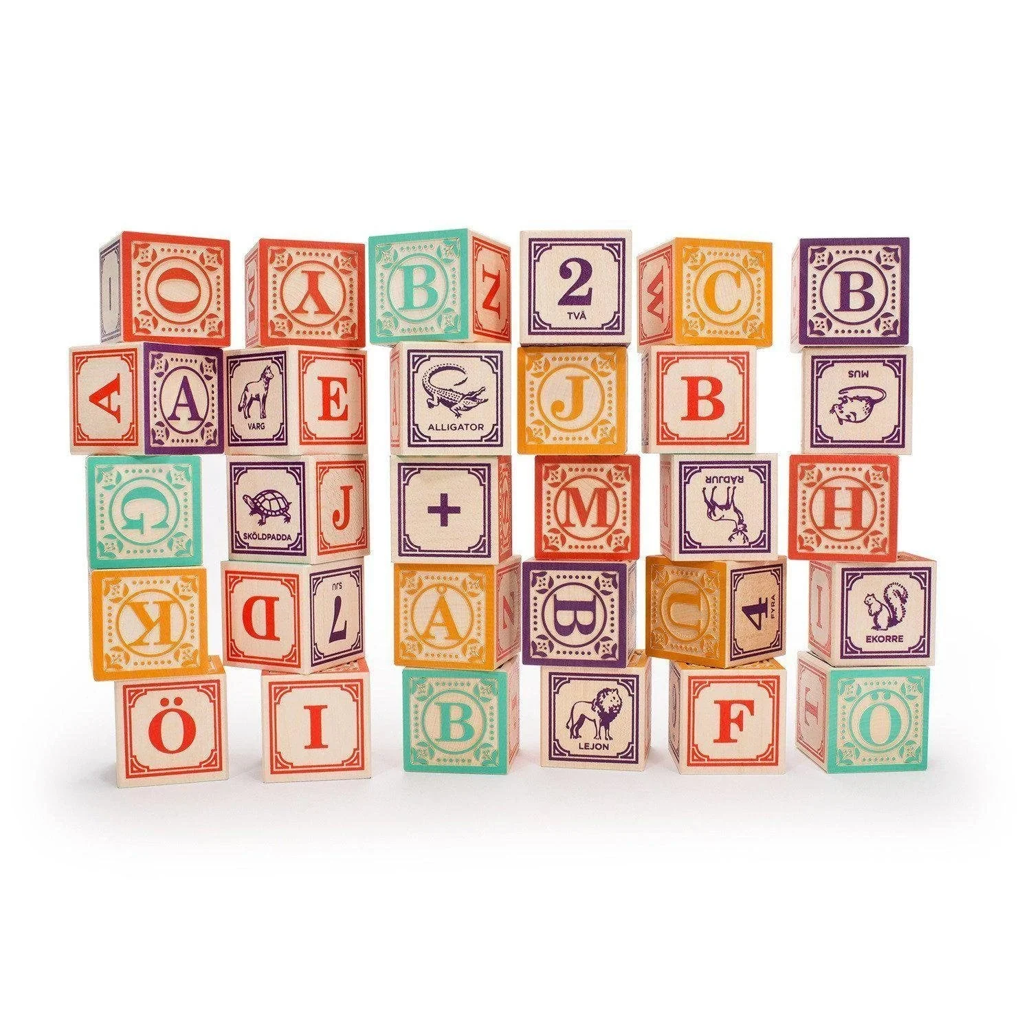 Uncle Goose Foreign Language Alphabet Blocks - Image 23