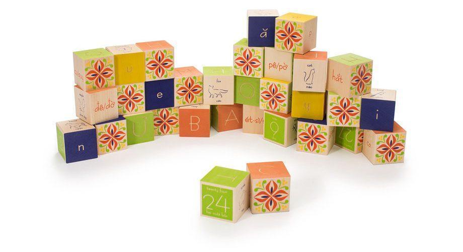 Uncle Goose Foreign Language Alphabet Blocks - Image 26