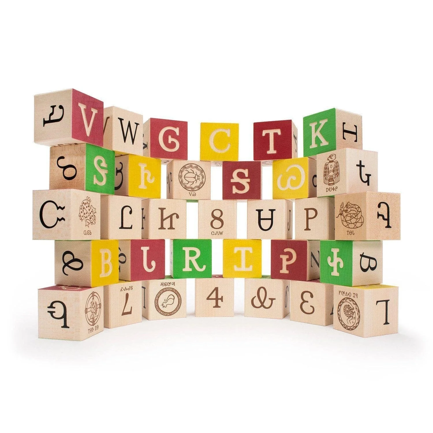 Uncle Goose Foreign Language Alphabet Blocks - Image 3