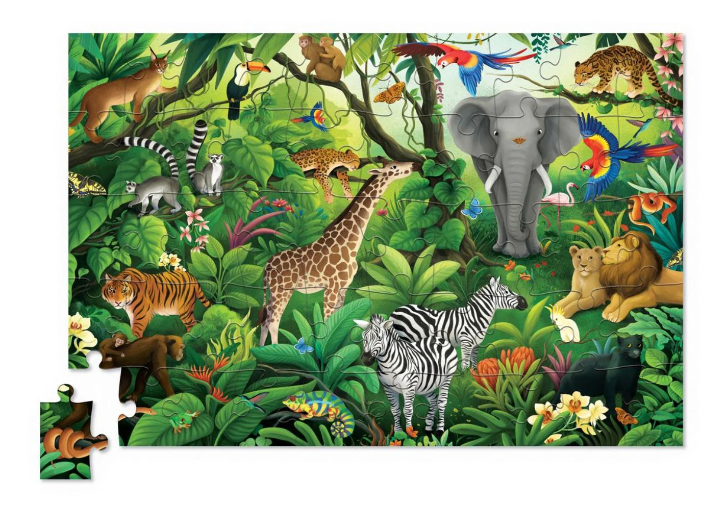 Holographic Jungle Paradise 50-Piece Puzzle - Image 2