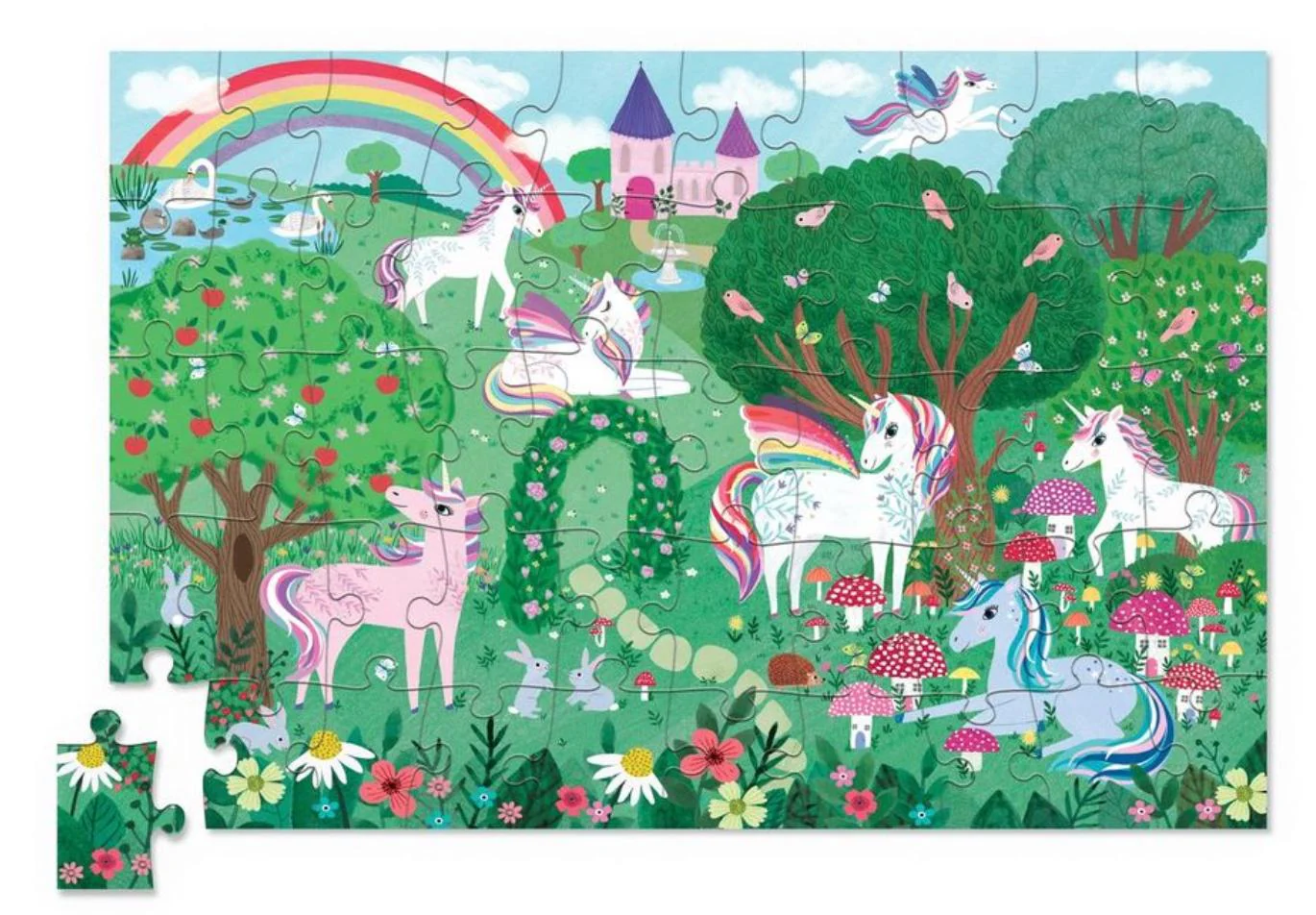 Holographic Sparkling Unicorn 50-Piece Puzzle - Image 2