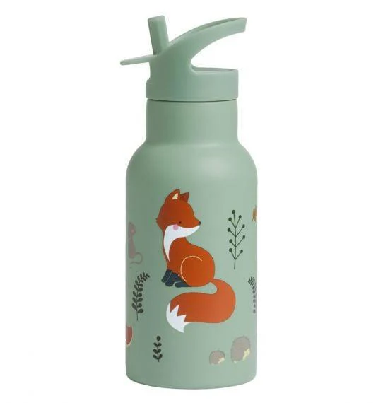 Insulated Stainless Steel Water Bottle w/ Straw - Image 3