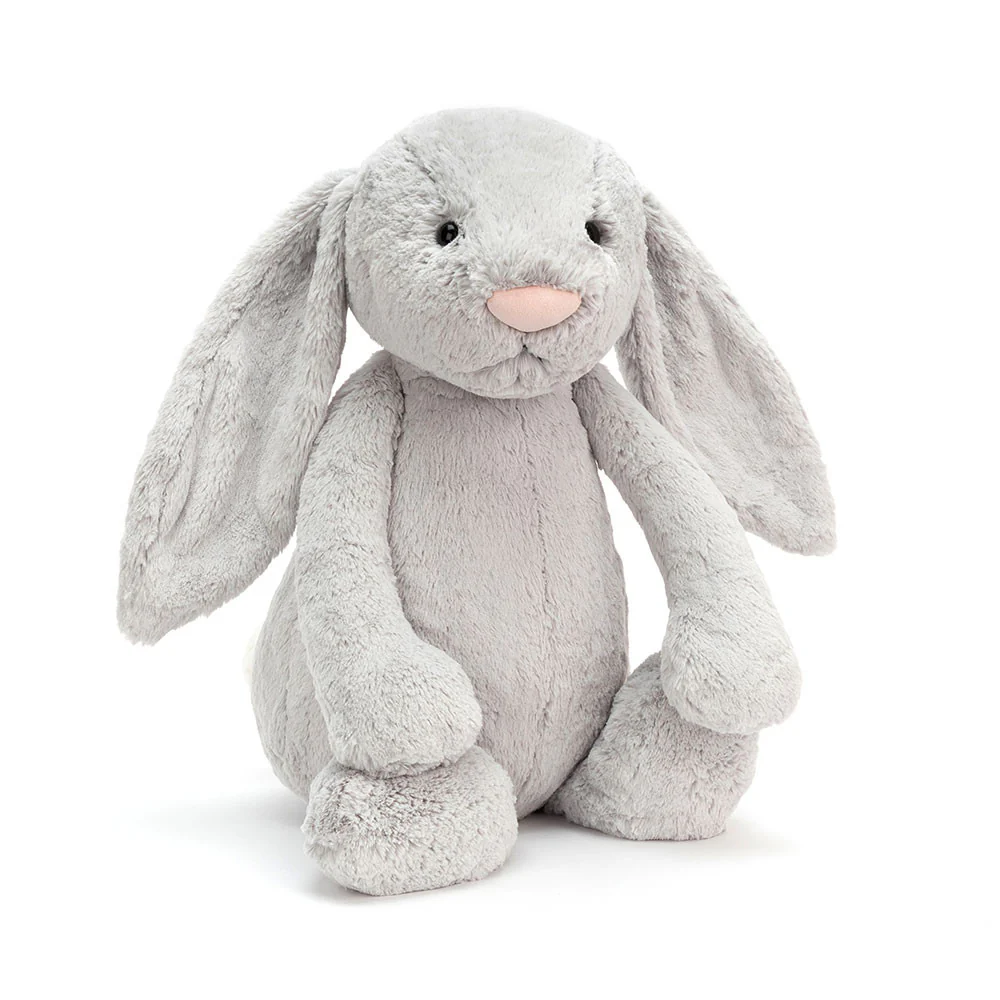 JellyCat Bashful Silver (Grey) Bunny Plush - Image 3
