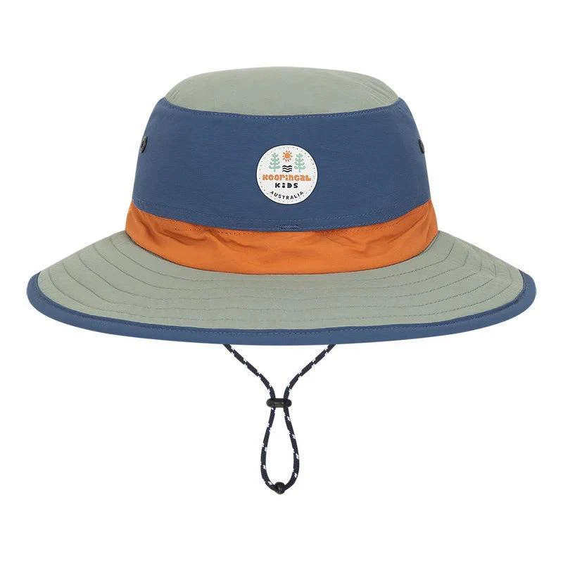 Kooringal Kids Boy's Wide Brim Bucket Hat - Cougal (2 Years & Up)