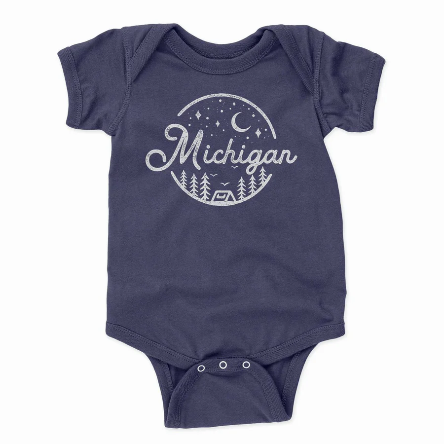 Michigan Night Sky Baby Bodysuit