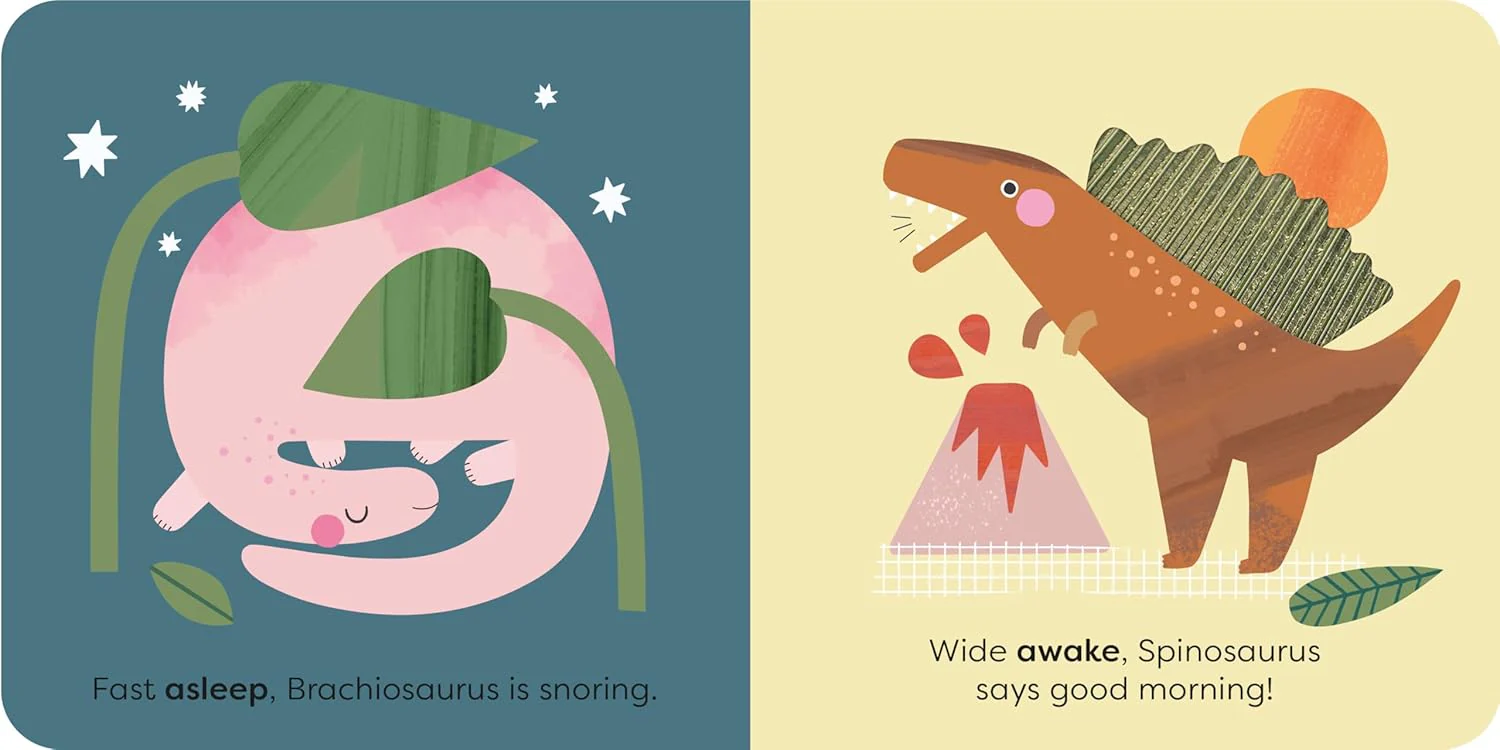 MiniTouch Books: Dinosaurs: Touch-and-feel first opposites - Image 3