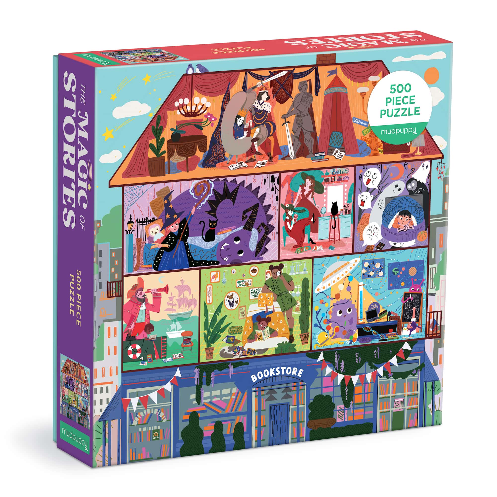 Mudpuppy The Magic of Stories 500-Piece Family Puzzle