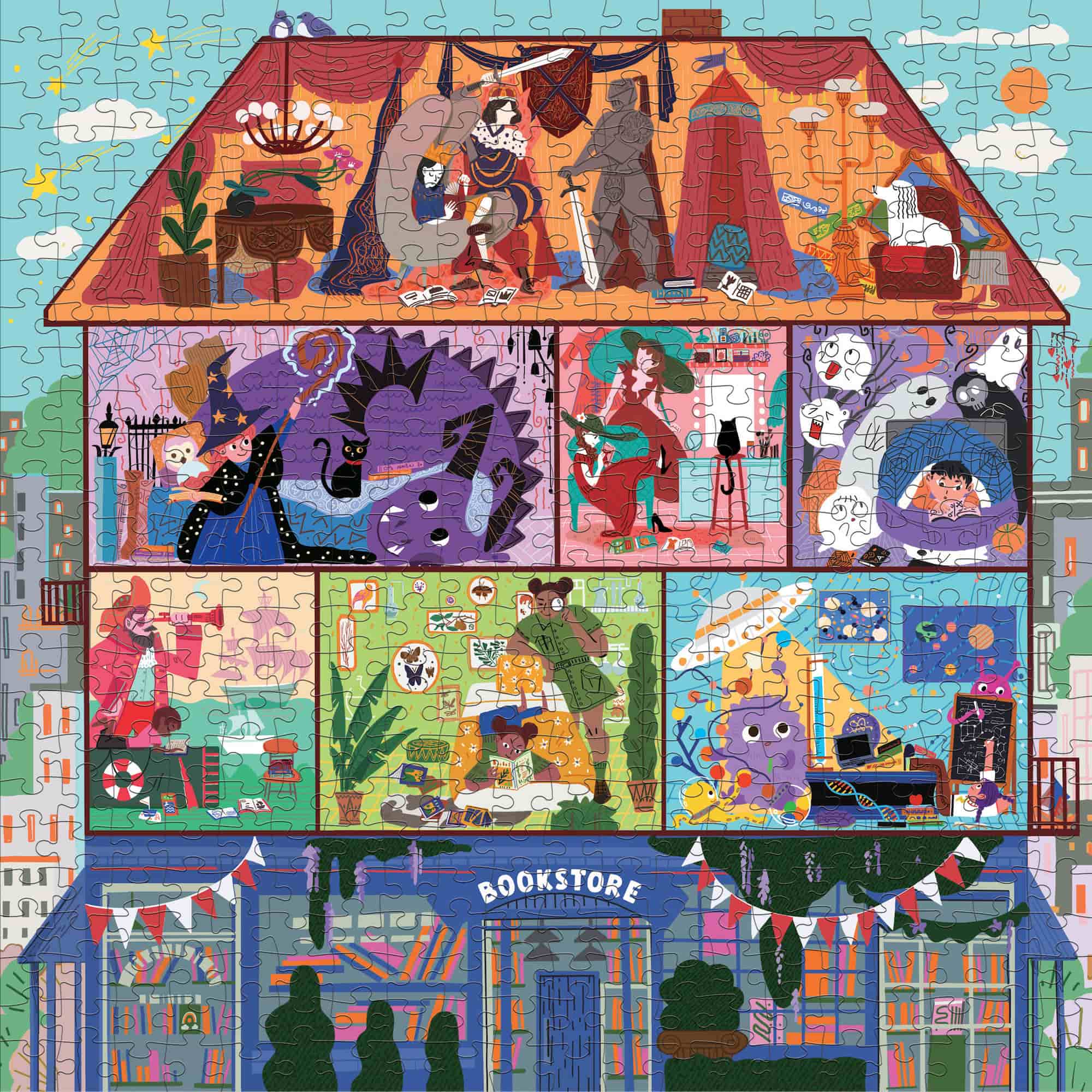 Mudpuppy The Magic of Stories 500-Piece Family Puzzle - Image 2
