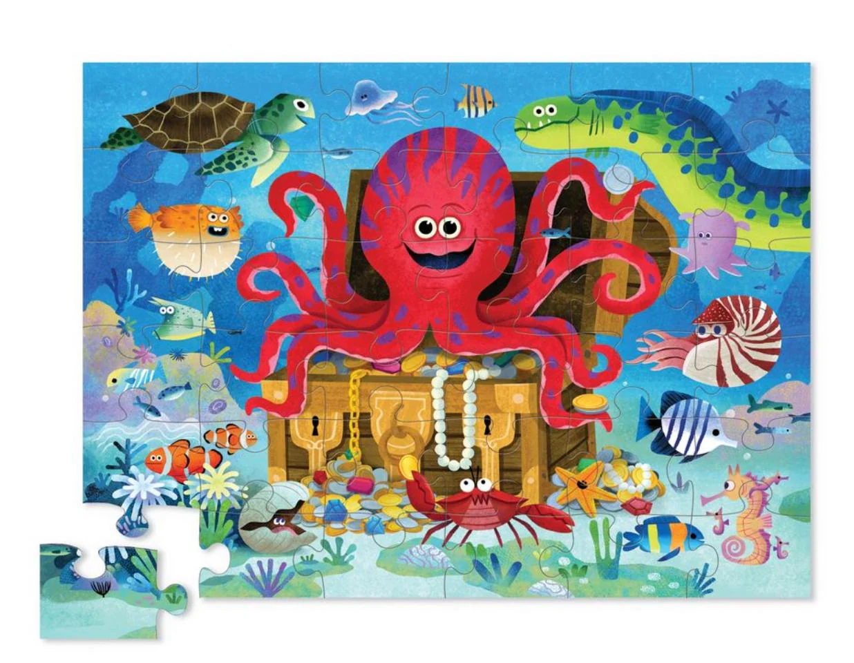 Octopus Treasure 36-Piece Floor Puzzle - Image 2