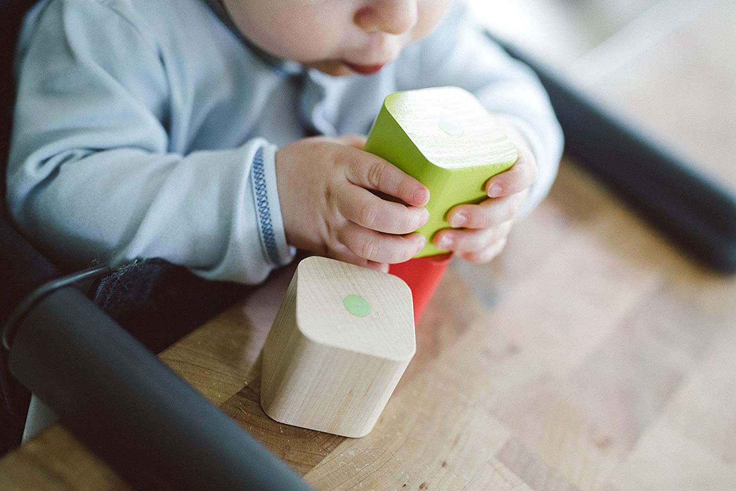 Tegu 15-Piece Baby's First Blocks Magnetic Wooden Block Set - Image 2