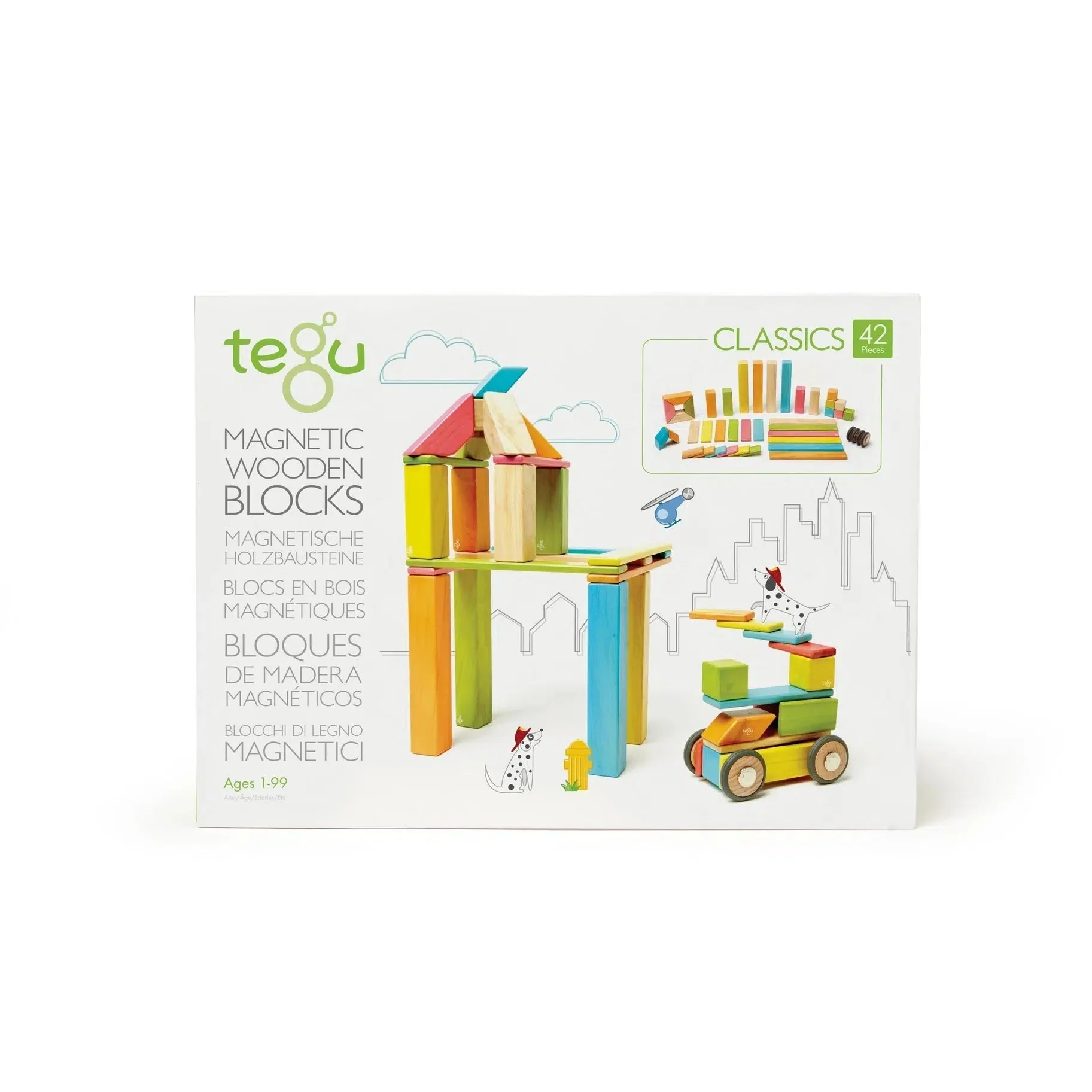 Tegu 42-Piece Magnetic Wooden Block Set - Image 4